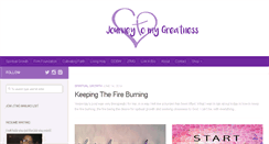 Desktop Screenshot of journeytomygreatness.com